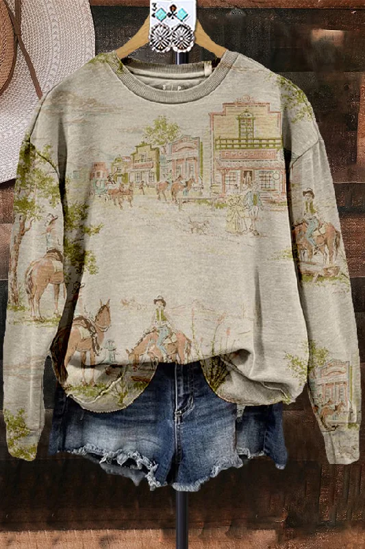 Elegant Contrast Print Sweatshirt Hoodie with Camouflage Military Edgy
