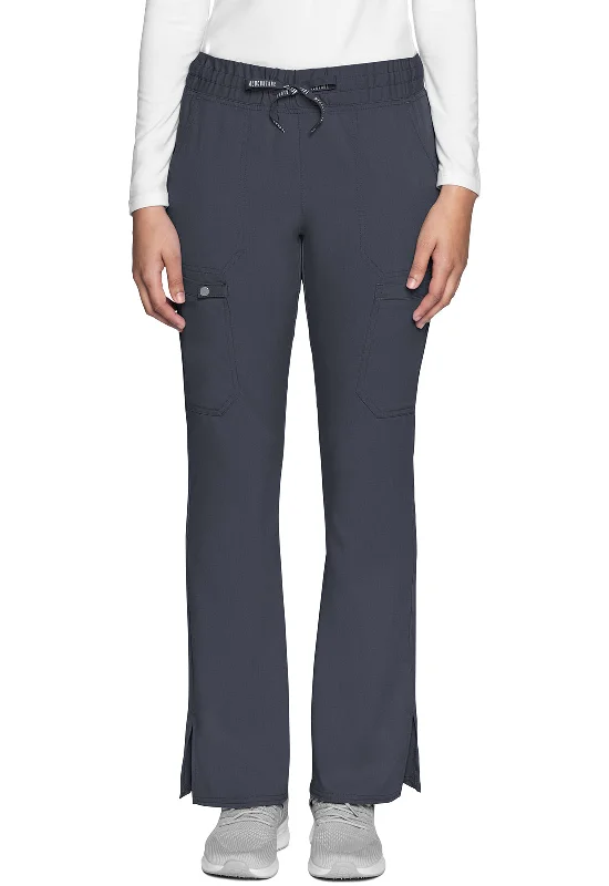 Natural Rise Drawstring Flare Leg Pant by(MC Touch) Med Couture (Regular) XS-3XL /  Pewter Casual Skinny Fit Pants