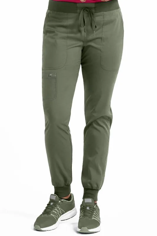 Med Couture(MC Touch) Jogger Yoga Scrubs Pants (Regular)  XS-3XL / OLIVE Trendy Palazzo Pants