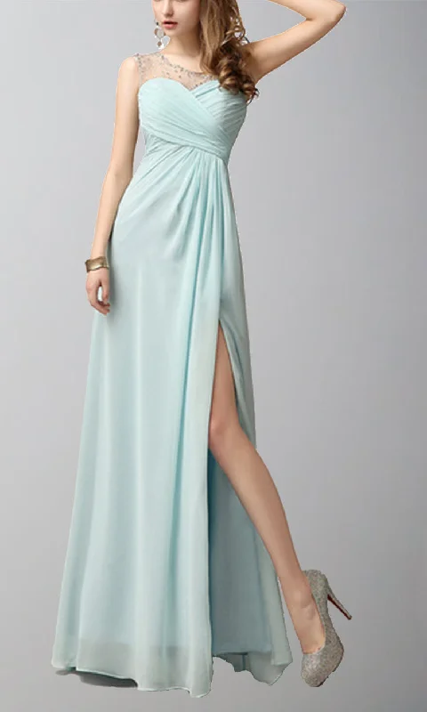 Long Chiffon One Shoulder Sequin Prom Dresses with Thigh Slit P520 Tunics Luxurious premium Long Chiffon One Shoulder Sequin Prom Dresses with Thigh Slit P520 Tunics Luxurious premium