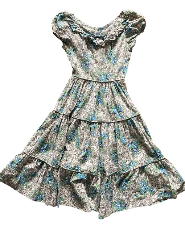 Vintage 1950s Floral Western Swing Dress SZ XS | Barn Owl Vintage Dresses | Seattle Vintage Ladies Clothing Tunics Evening elegant Vintage 1950s Floral Western Swing Dress SZ XS | Barn Owl Vintage Dresses | Seattle Vintage Ladies Clothing Tunics Evening elegant