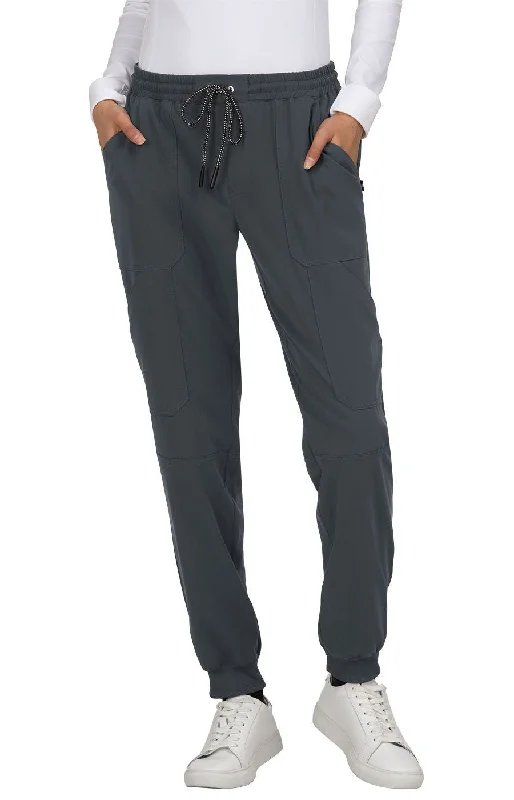 Good Vibe Jogger Pant by KOI(Petite) XXS-5XL /  Charcoal High-Waist Jeans