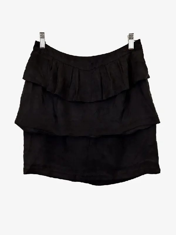 Portmans Flirty Layered Party Mini Skirt Size 12 silk skirt lustrous