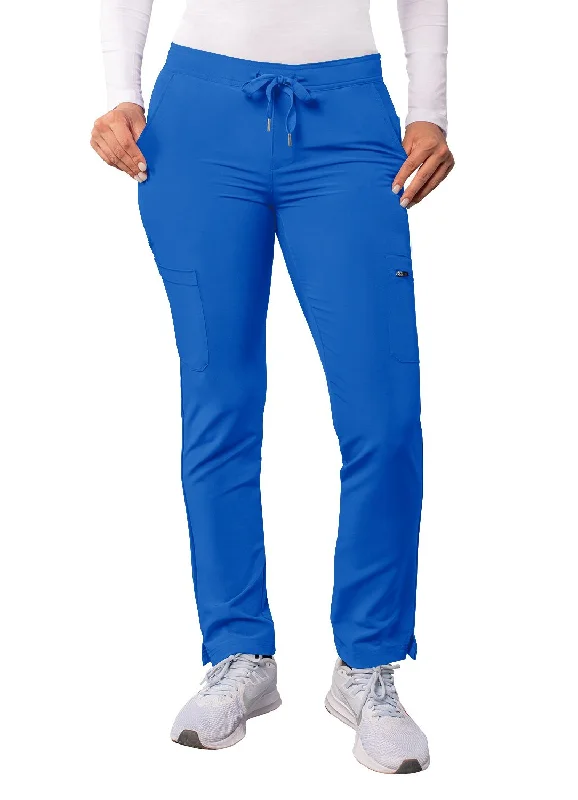 Women's Skinny Leg Cargo Drawstring Pant by Adar XXS-3XL / Royal Blue Comfy High-Waist Jeans