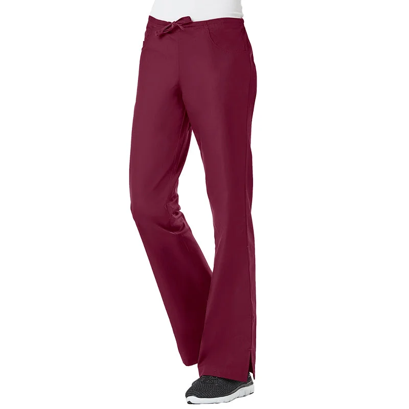 Classic Flare Pant By Maevn (Regular) XXS - 5XL - Wine Soft Sweatpants Style