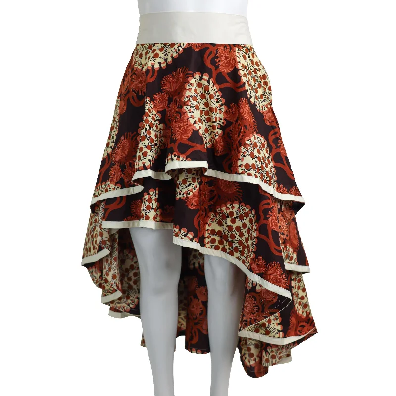Layered Ankara Skirt with Belt patchwork skirt art