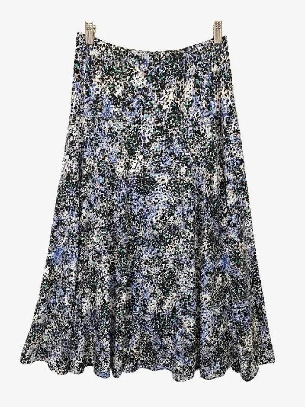 Black Pepper Cool Toned Summer Speckled Maxi Skirt Size 10 corduroy skirt durable