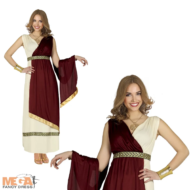 Ladies Roman Historical Fancy Dress Costume Tunics Fall fleece