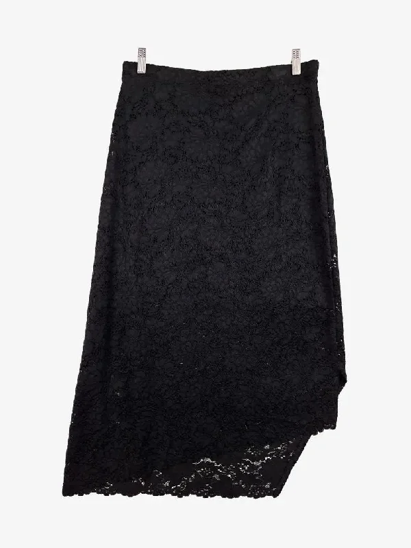 Mela Purdie Romantic Night Lace Skirt Size 12 midi skirt versatile