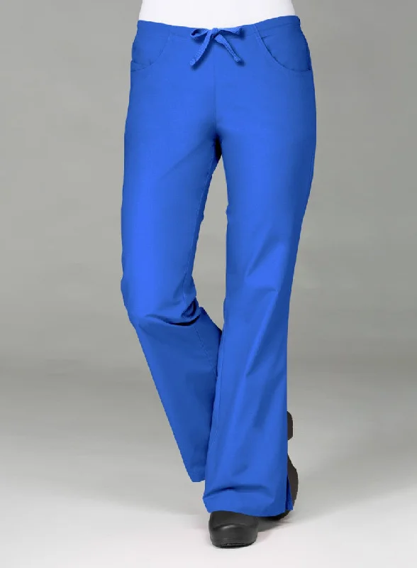 Classic Flare Pant By Maevn (Regular) XXS - 5XL - Royal Blue Chic Faux Leather Pants