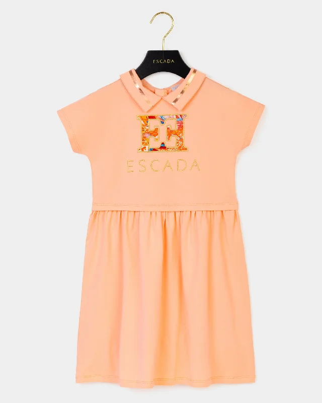 71225-PEACH PEARL-DRESS Tunics Prom sequined