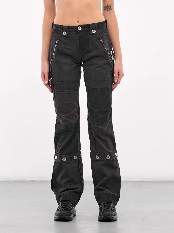 Convertible Patchwork Pants (PT6ST-STONE) Trendy Printed Leggings