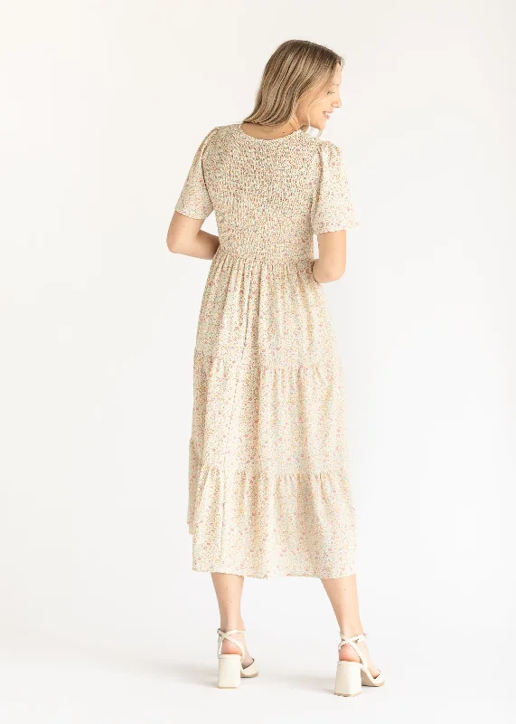 Ditsy Floral Smocked Midi Dress - FINAL SALE