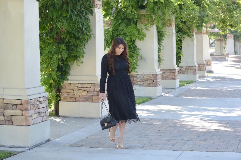 Sydney Black Lace Dress