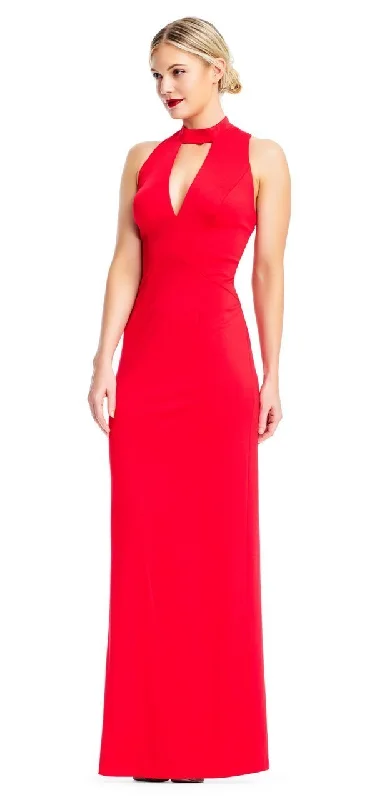 Adrianna Papell - High Neck Cutout Bodice Sheath Dress AP1E202675SC