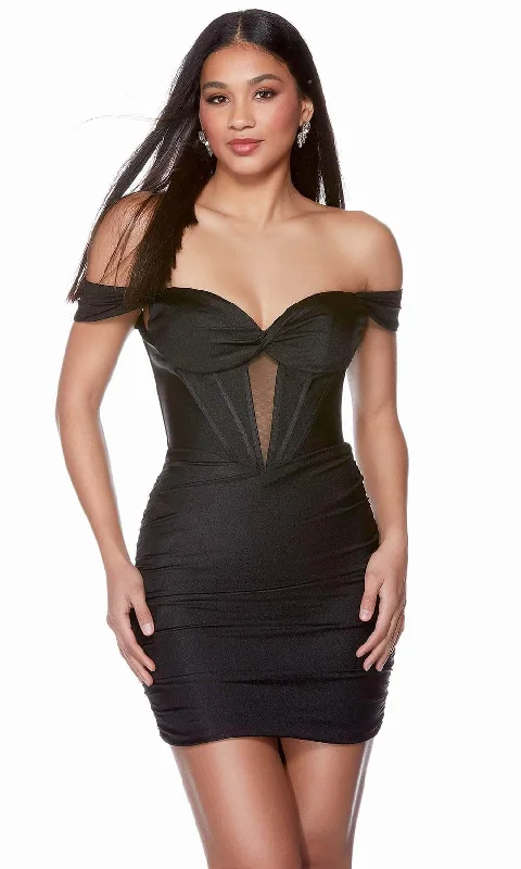 Alyce Paris 4685 - Knotted Sweetheart Cocktail Dress