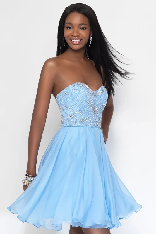Alyce Paris 3680 - Adorned Strapless A-Line Chirffon Cocktail Dress