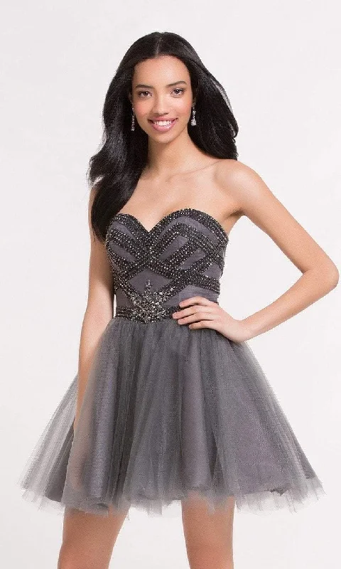Alyce Paris 2637 - Ballet Jewel Adorned Tulle Fit and Flare Dress