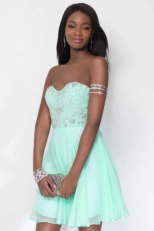 Alyce Paris 3680 - Beaded Strapless Bodice A-Line Dress