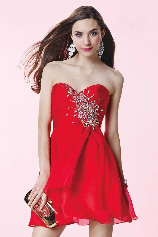 Alyce Paris Homecoming 3669 - Fitted Bodice Flare Cocktail Dress