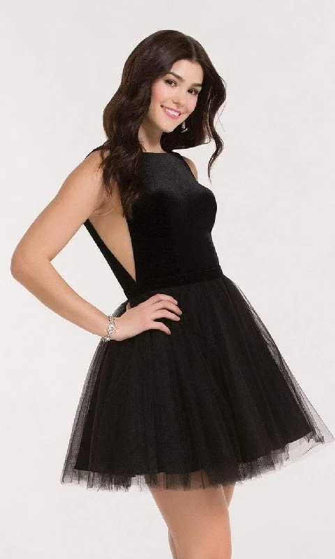 Alyce Paris 2639 - Illusion Cutout Scoop Back Fit and Flare Dress