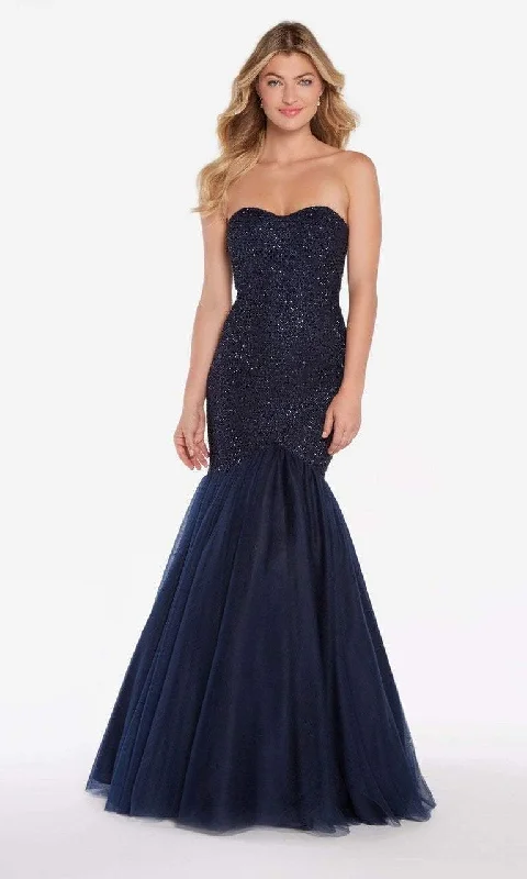 Alyce Paris - Strapless Sweetheart Neck Tulle Gown 60159SC