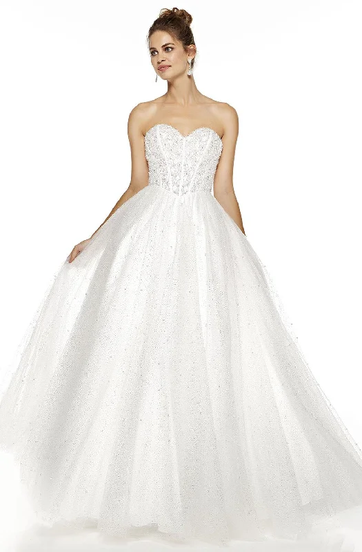 Alyce Paris - Embellished Sweetheart Beaded A-Line Dress 60618SC