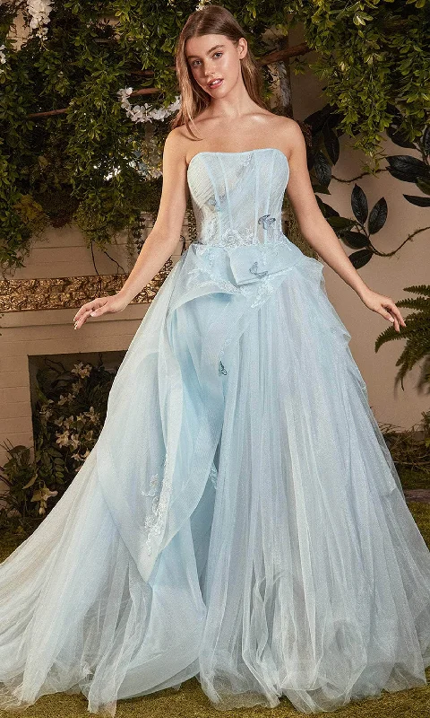 Andrea and Leo A1021 - Draping Peplum Plus Size Prom Dress