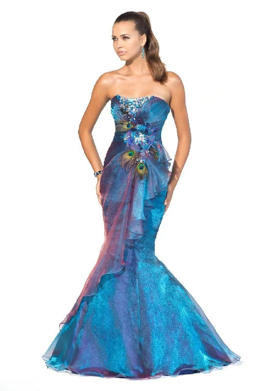 Blush - 9318SC Embellished Sweetheart Mermaid Dress