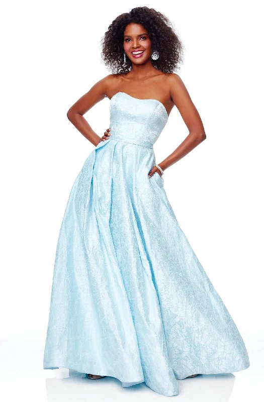 Clarisse - Strapless Modified Sweetheart A-Line Brocade Gown 3705