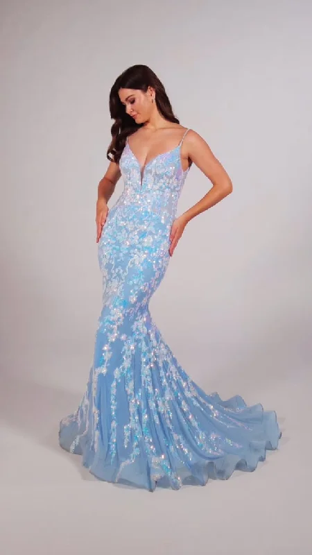 Ellie Wilde Mermaid Sequin Prom Dress EW35048