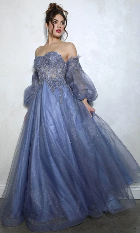 Eureka Fashion 9505G - Sweetheart Illusion Corset Prom Gown