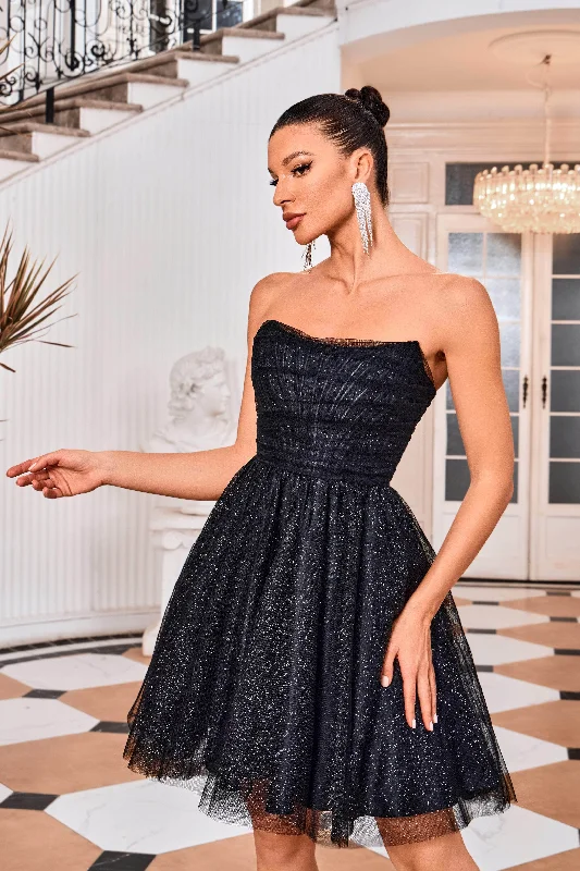 J'Adore Dresses J24073 - Scoop Glitter Cocktail Dress