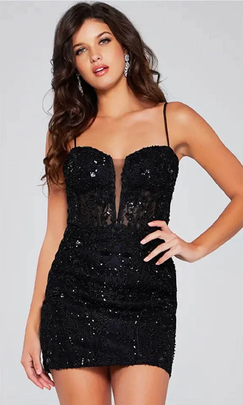 Jovani 40498 - Embellished Sheath Cocktail Dress