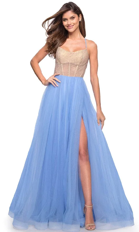La Femme 30697 - Corset Bodice Tulle Formal Gown