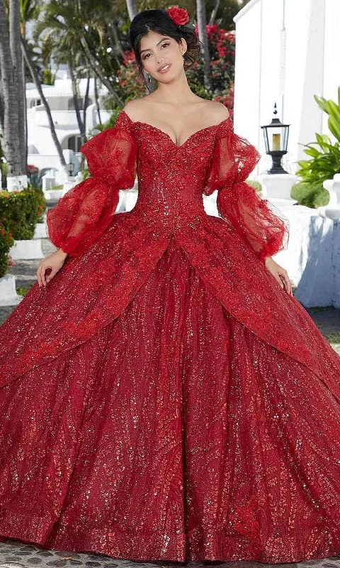Mori Lee - 89361 Glittered Sweetheart Neck Ballgown