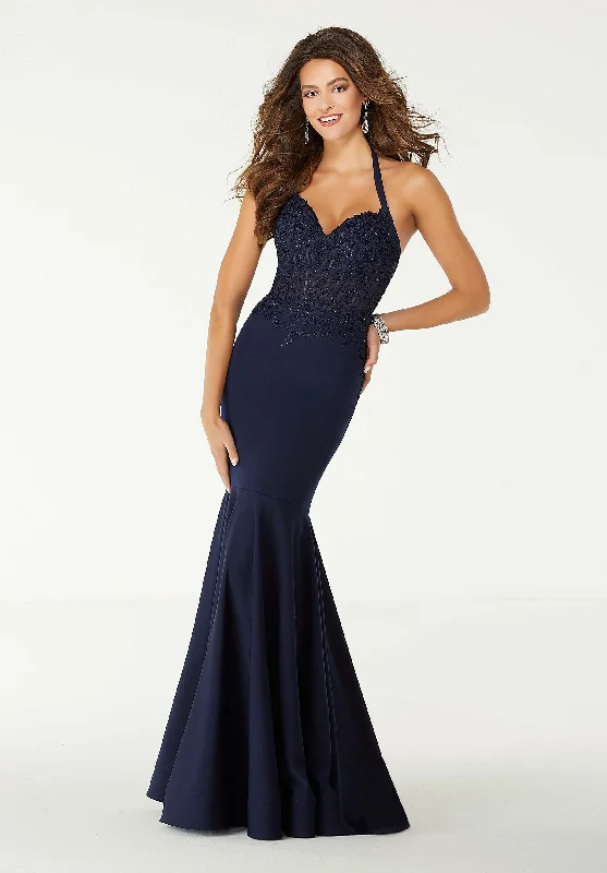 Mori Lee - Halter Sweetheart Mermaid Gown 43061