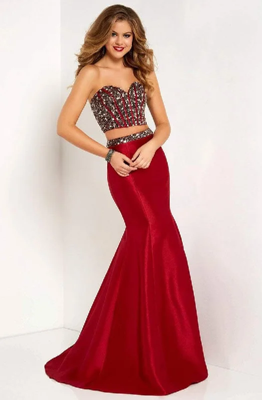 Studio 17 - Two-Piece Rhinestone Mikado Trumpet Dress 12668SC