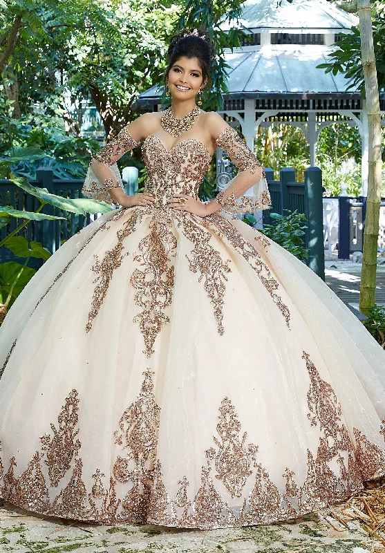 Vizcaya by Mori Lee - 89255 Bedazzled Sweetheart Tulle Ballgown
